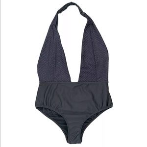 NWOT Urban Outfitters Deep-V Halter Bodysuit
